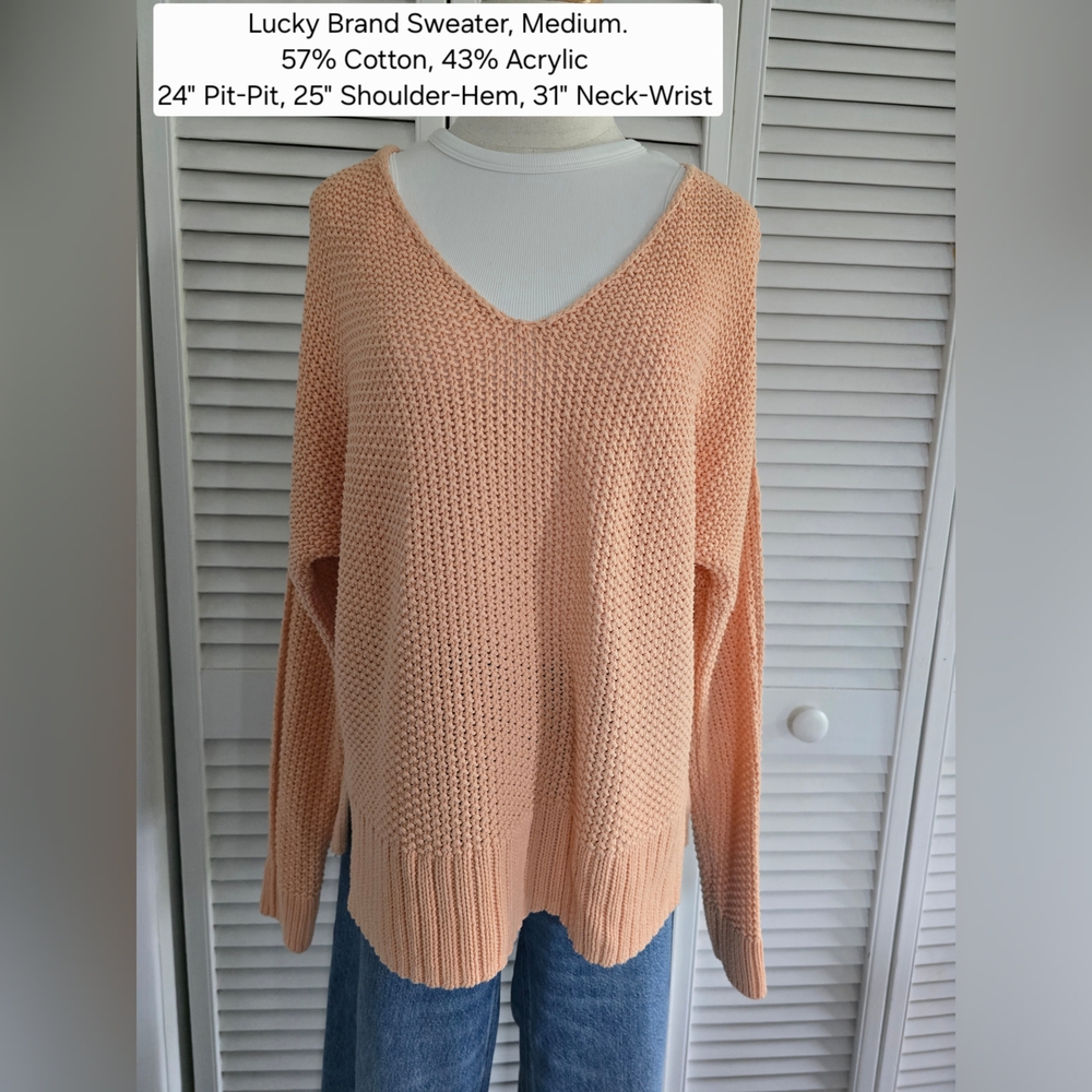 Lucky Brand Peach Sweater